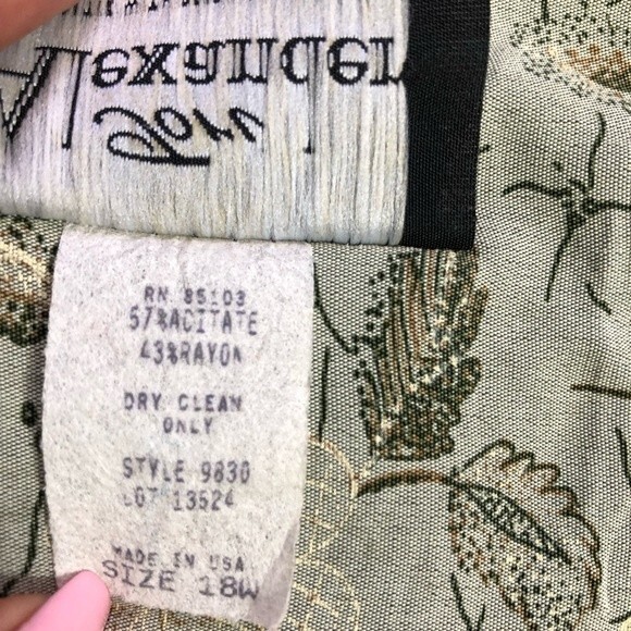 Tori Alexander Vintage Floral 3/4 Sleeve Open Front Cardigan Blouse - Picture 5 of 6